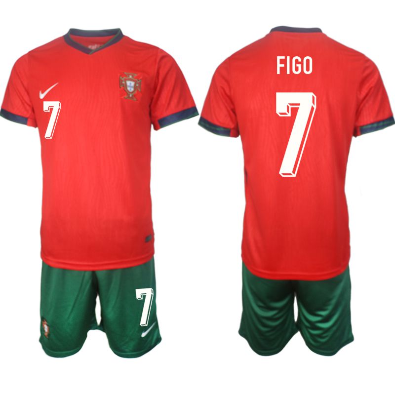 Men 2024-2025 Season Portugal home red #7 Soccer Jerseys